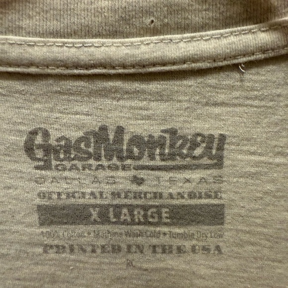 Gas Monkey Garage Graphic Long Sleeve  Tee Size X Large - Picture 2 of 5